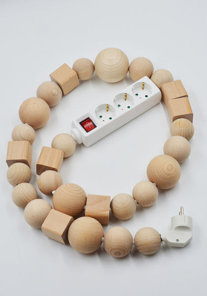 BLESS N°26 DECORATIVE HOME OBJECT CABLE JEWELRY MULTIPLUG 1.4M NATURAL | DOSHABURi Shop