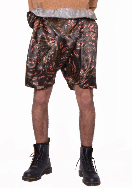 BLESS N°59 3013 STONE SHORTS SILK FLOWER PRINT | DOSHABURI Shoip