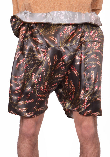 BLESS N°59 3013 STONE SHORTS SILK FLOWER PRINT | DOSHABURI Shoip