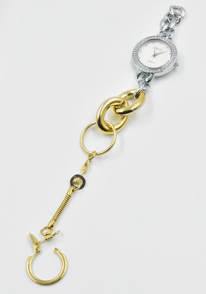 BLESS N°73 MATERIALMIX BRACELET WATCHSILVER SS26 | DOSHABURI Shop