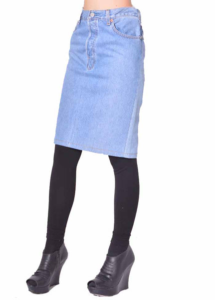 BLESS N°81 2028 DOUBLEFRONTJEANSSKIRT LIGHT BLUE | DOSHABURI Shop