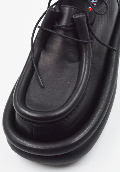 CAMPERLAB A500037-001 AQUA LEATHER  SHOES BLACK FW25 | DOSHABURI Shop