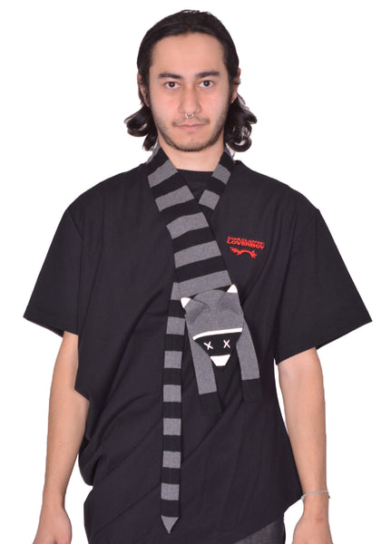 CHARLES JEFFREY LOVERBOY ANIMAL TIE GREY SS25 | DOSHABURI Online Shop