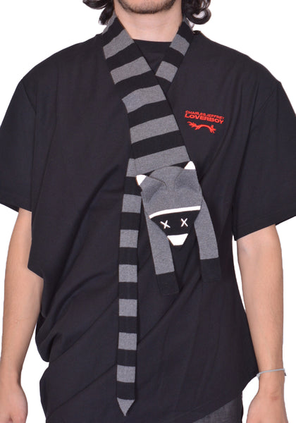 CHARLES JEFFREY LOVERBOY ANIMAL TIE GREY SS25 | DOSHABURI Online Shop