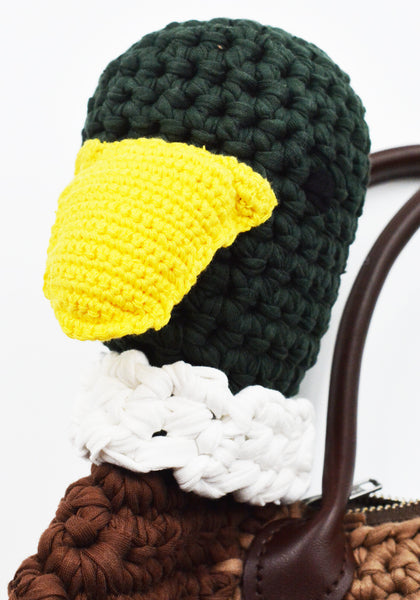 CHARLES JEFFREY LOVERBOY DUCK BAG BROWN/GREEN FW25 | DOSHABURI Shop