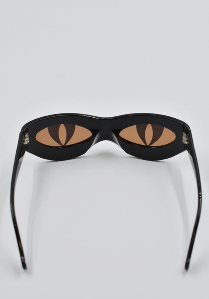 CHARLES JEFFREY LOVERBOY NEKO SUNGLASSES BLACK SS25 | DOSHABURI Shop