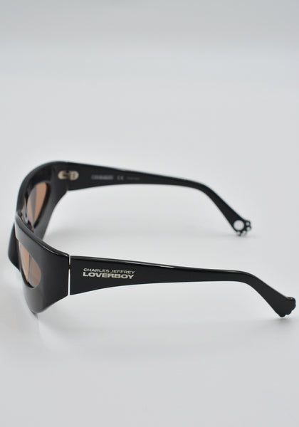 CHARLES JEFFREY LOVERBOY NEKO SUNGLASSES BLACK SS25 | DOSHABURI Shop