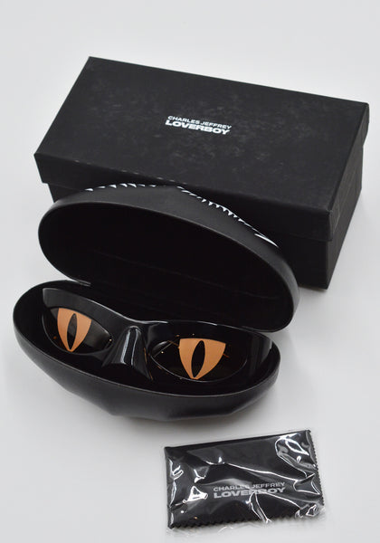 CHARLES JEFFREY LOVERBOY NEKO SUNGLASSES BLACK SS25 | DOSHABURI Shop