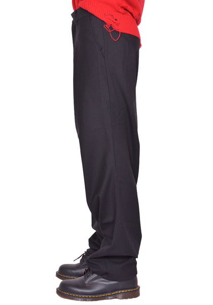 CHARLES JEFFREY LOVERBOY TOPSY TURVY TROUSER BLACK FW25 | DOSHABURI Shop