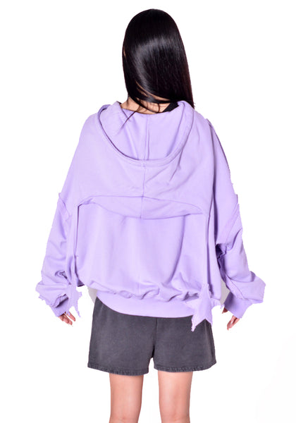CHARLES JEFFREY LOVERBOY 064100301 UNISEX STAR HOODY PURPLE (New Season FW26)