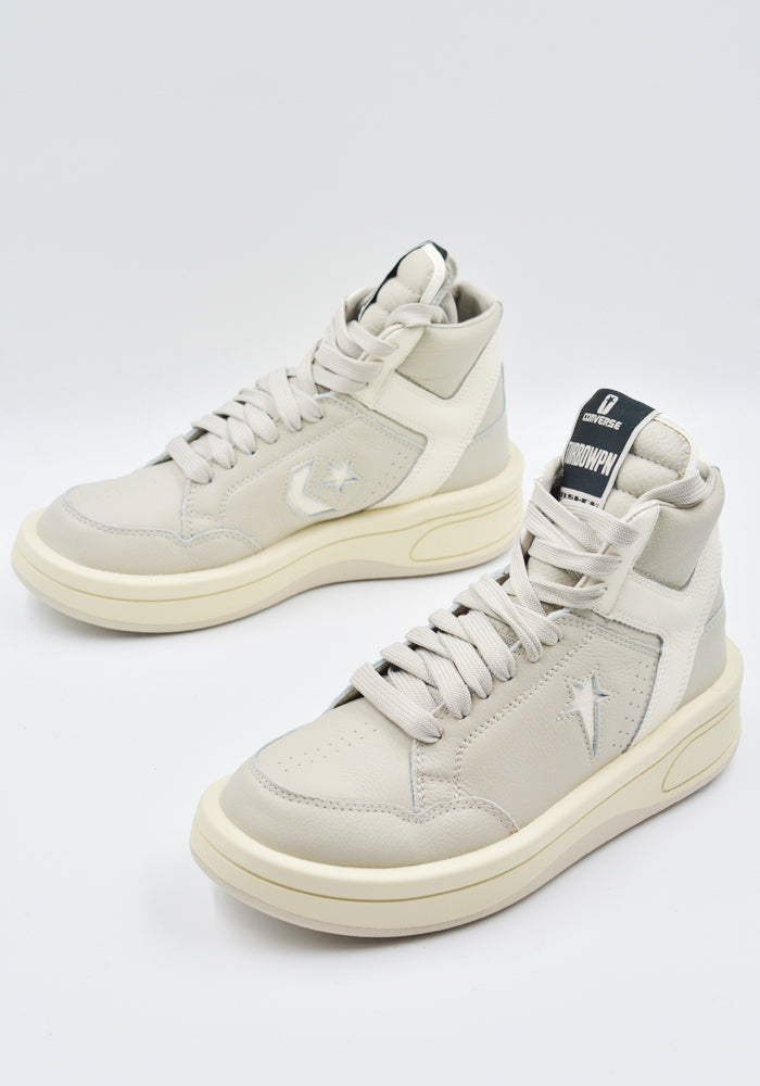 RICK OWENS DRKSHDW X CONVERSE TURBOWPN HI-TOP SNEAKERS OYSTER SS25 | DOSHABURI Online Shop