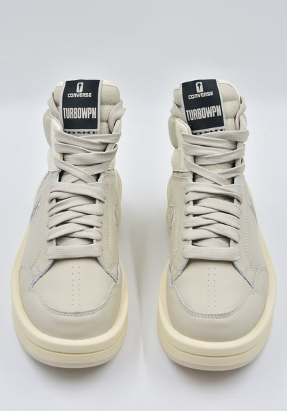 RICK OWENS DRKSHDW X CONVERSE TURBOWPN HI-TOP SNEAKERS OYSTER SS25 | DOSHABURI Online Shop