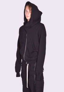 RICK OWENS DRKSHDW MOUNTAIN ZIP SWEAT HOODIE BLACK FW24 | DOSHABURI Online Shop