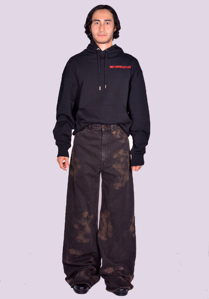 EGONLAB. BAGGY DENIM PANTS BLACK FW24 | DOSHABURI Online Shop