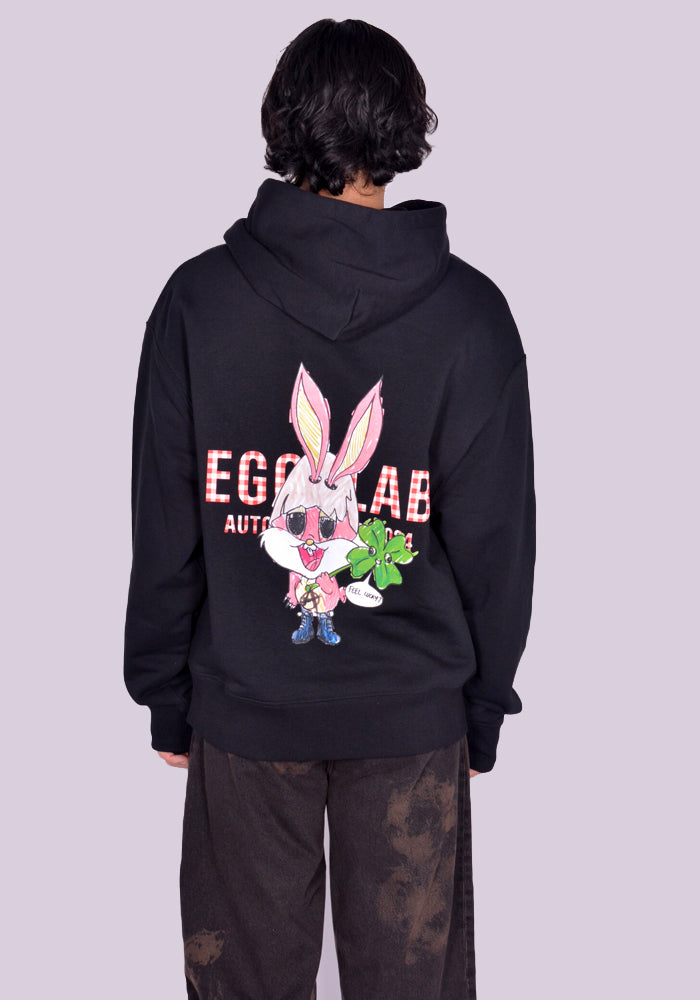 EGONLAB. LAPINOU SWEAT HOODIE BLACK FW24 | DOSHABURI Online Shop