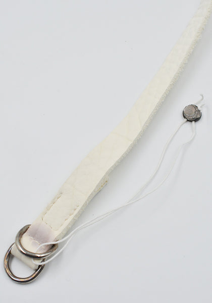 GUIDI BLT0 UNISEX BISON FULL GRAIN LEATHER BELT WHITE | DOSHABURI Shop