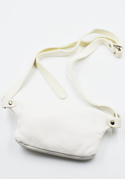 GUIDI BV06 SOFT HORSE FULL GRAIN LEATHER SMALL FANNY BAG WHITE | DOSHABURI Shop