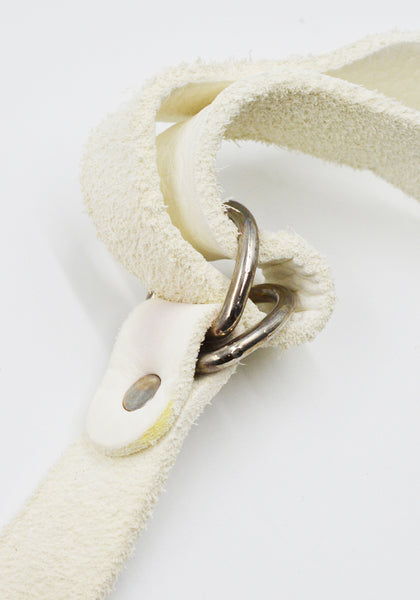 GUIDI BV07 SOFT HORSE FULL GRAIN Leather MEDIUM FANNY BAG WHITE | DOSHABURI Shop