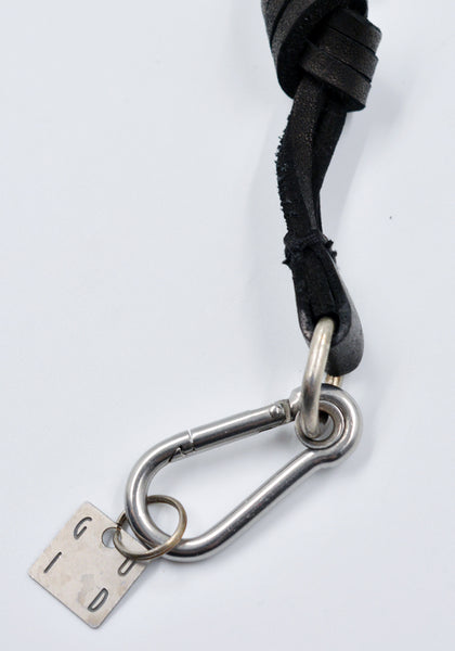 GUIDI CRD00 GROPPONE LEATHER KEY CHAIN BLACK | DOSHABURI Online Shop