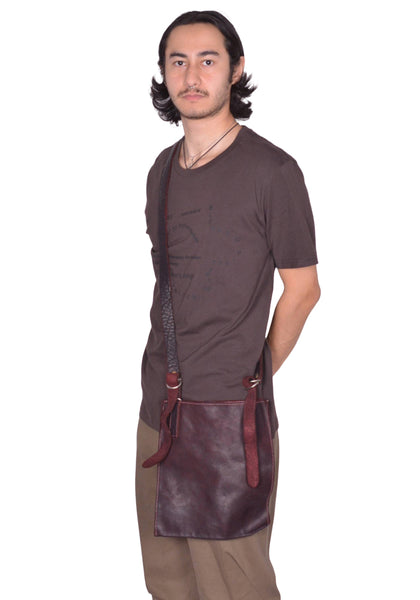 GUIDI FT2 SOFT HORSE FULL GRAIN FLAT CROSSBODY BAG BROWN | DOSHABURI Online Shop