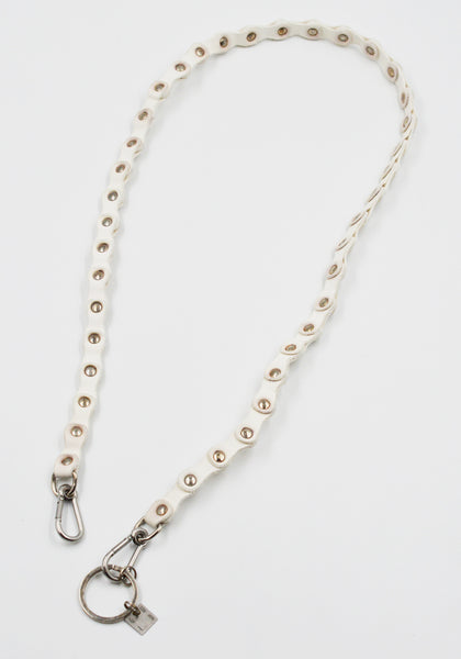 GUIDI HB05 SOFT HORSE FULL GRAIN LEATHER KEYCHAIN WHITE | DOSHABURI Shop