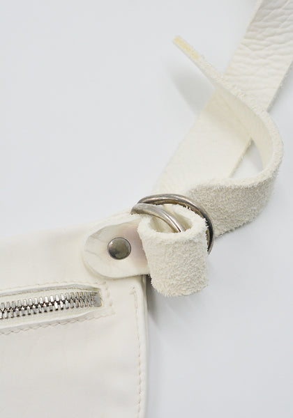 GUIDI Q100 SOFT HORSE FULL GRAIN BELT-BAG WHITE | DOSHABURI Shop