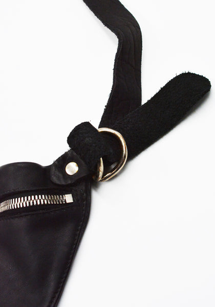 GUIDI Q10M SOFT HORSE FULL GRAIN LEATHER BELT BAG BLACK | DOSHABURI