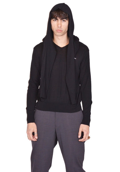 HODAKOVA DOUBLE SLEEVE SWEATER BLACK SS26 | DOSHABURI Shop
