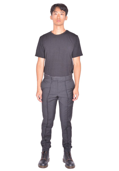HODAKOVA HORSEHAIR TROUSERS BLACK SS26 | DOSHABURI Online Shop