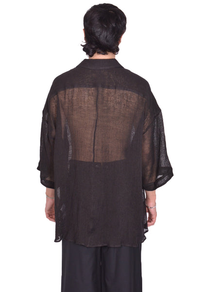 INDIVIDUAL SENTIMENTS BOWLING SHIRT BLACK SS25 | DOSHABURI Shop