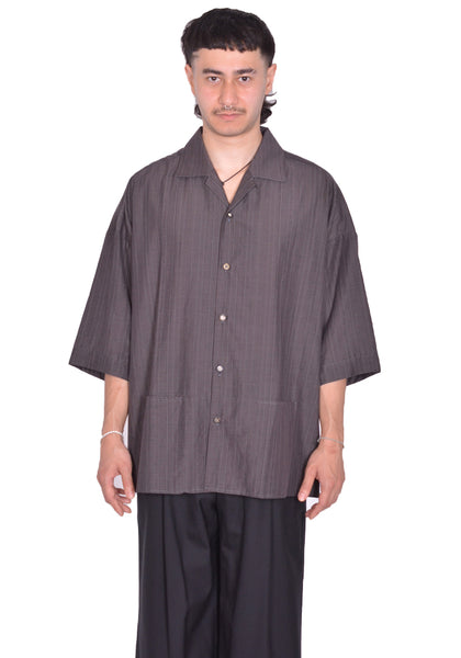 INDIVIDUAL SENTIMENTS BOWLING SHIRT CHARCOAL SS25 | DOSHABURI Shop