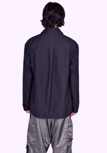 KIKO KOSTADINOV KKAW24SH02-69 JAROCKA OVERSHIRT BLACK FW24 | DOSHABURI Online Shop