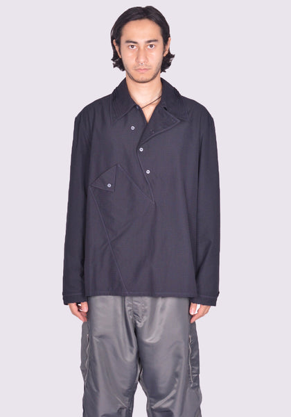 KIKO KOSTADINOV KKAW24SH02-69 JAROCKA OVERSHIRT BLACK FW24 | DOSHABURI Online Shop