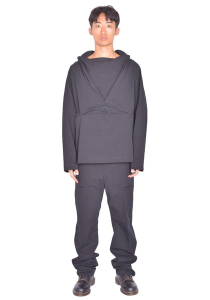 KIKO KOSTADINOV MEN GRAATSMA SMOCK SHADOW BLACK FW26 | DOSHABURI Shop 