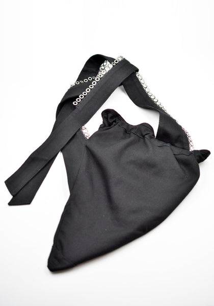 KIKO KOSTADINOV MEN KEST POUCH BAG SPACE BLACK SS26 | DOSHABURI Shop