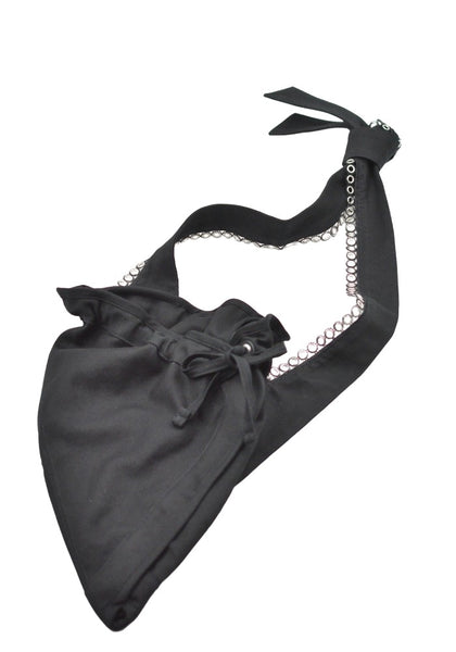 KIKO KOSTADINOV MEN KEST POUCH BAG SPACE BLACK SS26 | DOSHABURI Shop