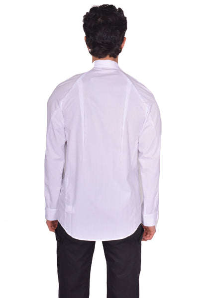 KIKO KOSTADINOV MEN ZAFAR SHIRT WHITE STRIPES SS25 | DOSHABURI Shop