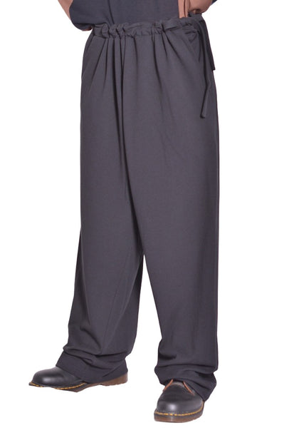 KIKO KOSTADINOV OSCAR WIDE TROUSERS SMOOTH BLACK FW26 | DOSHABURI Shop
