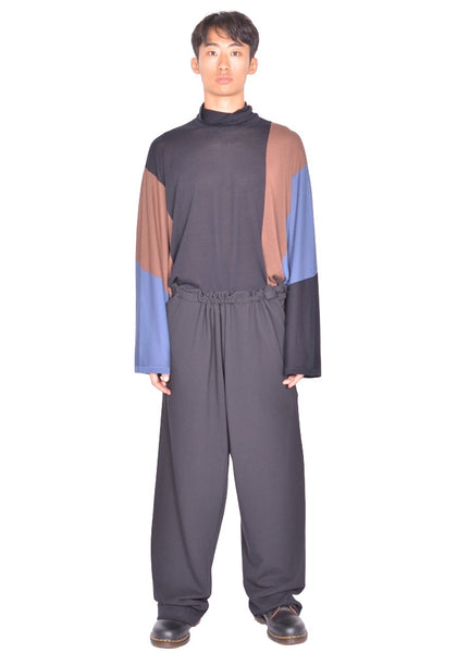 KIKO KOSTADINOV OSCAR WIDE TROUSERS SMOOTH BLACK FW26 | DOSHABURI Shop