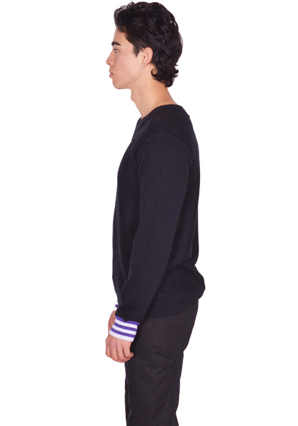 KIKO KOSTADINOV OSTRO kNIT SWEATER BLACK SS25 | DOSHABURI Online Shop