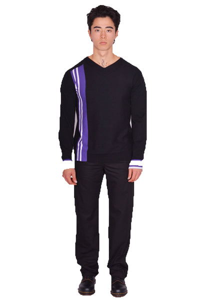 KIKO KOSTADINOV OSTRO kNIT SWEATER BLACK SS25 | DOSHABURI Online Shop