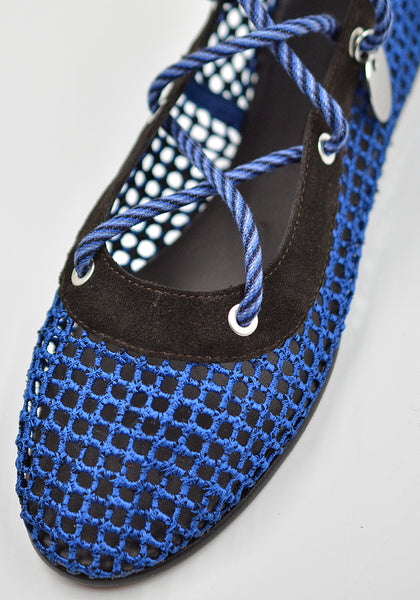 KIKO KOSTADINOV RETICELLA LACE UP BOOT SAPPHIRE SS26 | DOSHABURI Shop