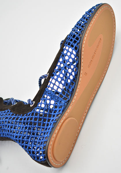 KIKO KOSTADINOV RETICELLA LACE UP BOOT SAPPHIRE SS26 | DOSHABURI Shop