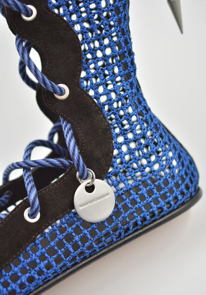 KIKO KOSTADINOV RETICELLA LACE UP BOOT SAPPHIRE SS26 | DOSHABURI Shop