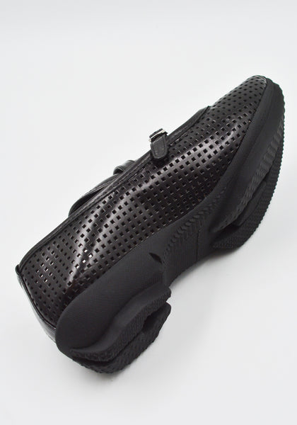 KIKO KOSTADINOV SONIA BUCKLED LOAFER PERFORATED BLACK SS25 | DOSHABURI Shop