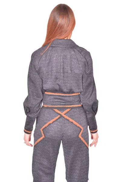 KIKO KOSTADINOV WOMEN COMPASS JACKET ABYSS BLACK SS26  | DOSHABURI Online Shop