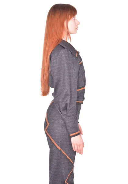 KIKO KOSTADINOV WOMEN COMPASS JACKET ABYSS BLACK SS26  | DOSHABURI Online Shop