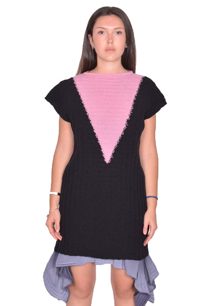 KIKO KOSTADINOV WOMEN DAKOTA VEST BLACK/ROSE SS25 | DOSHABURI Shop