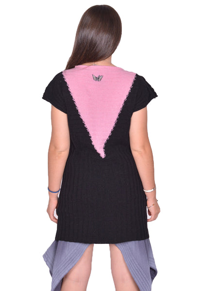 KIKO KOSTADINOV WOMEN DAKOTA VEST BLACK/ROSE SS25 | DOSHABURI Shop
