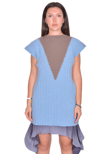 KIKO KOSTADINOV WOMEN DAKOTA VEST BLUE/SEPIA SS25 | DOSHABURI Shop